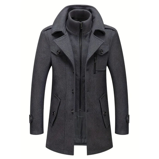 Carlos™ - Elegant Dobbelkrage Vinterjakke