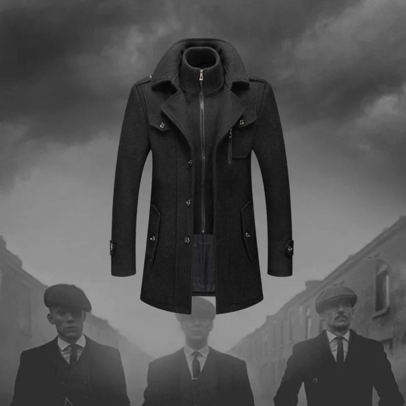 Carlos™ - Elegant Dobbelkrage Vinterjakke