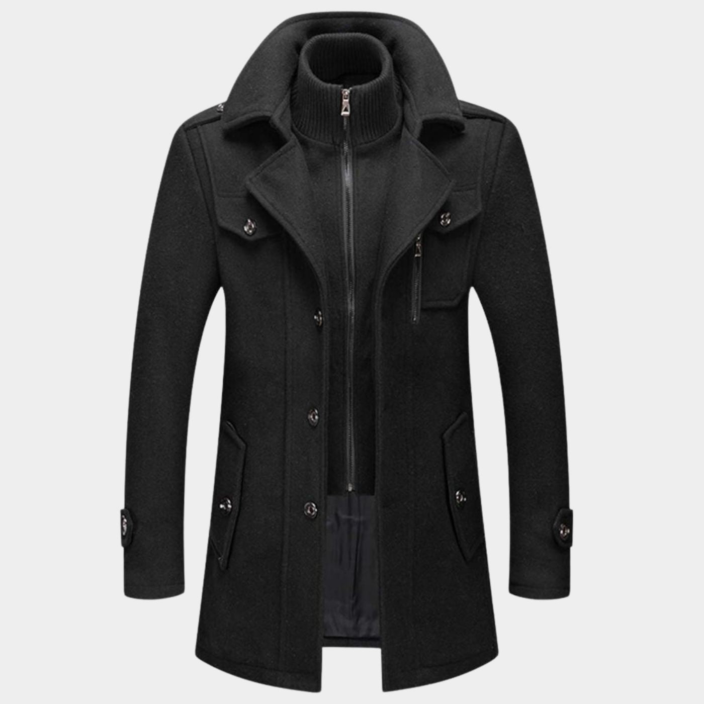 Carlos™ - Elegant Dobbelkrage Vinterjakke