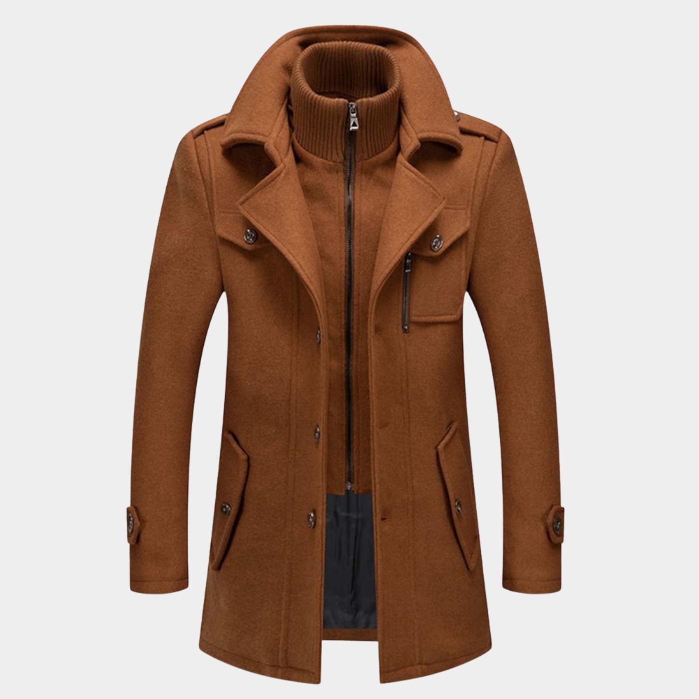 Carlos™ - Elegant Dobbelkrage Vinterjakke