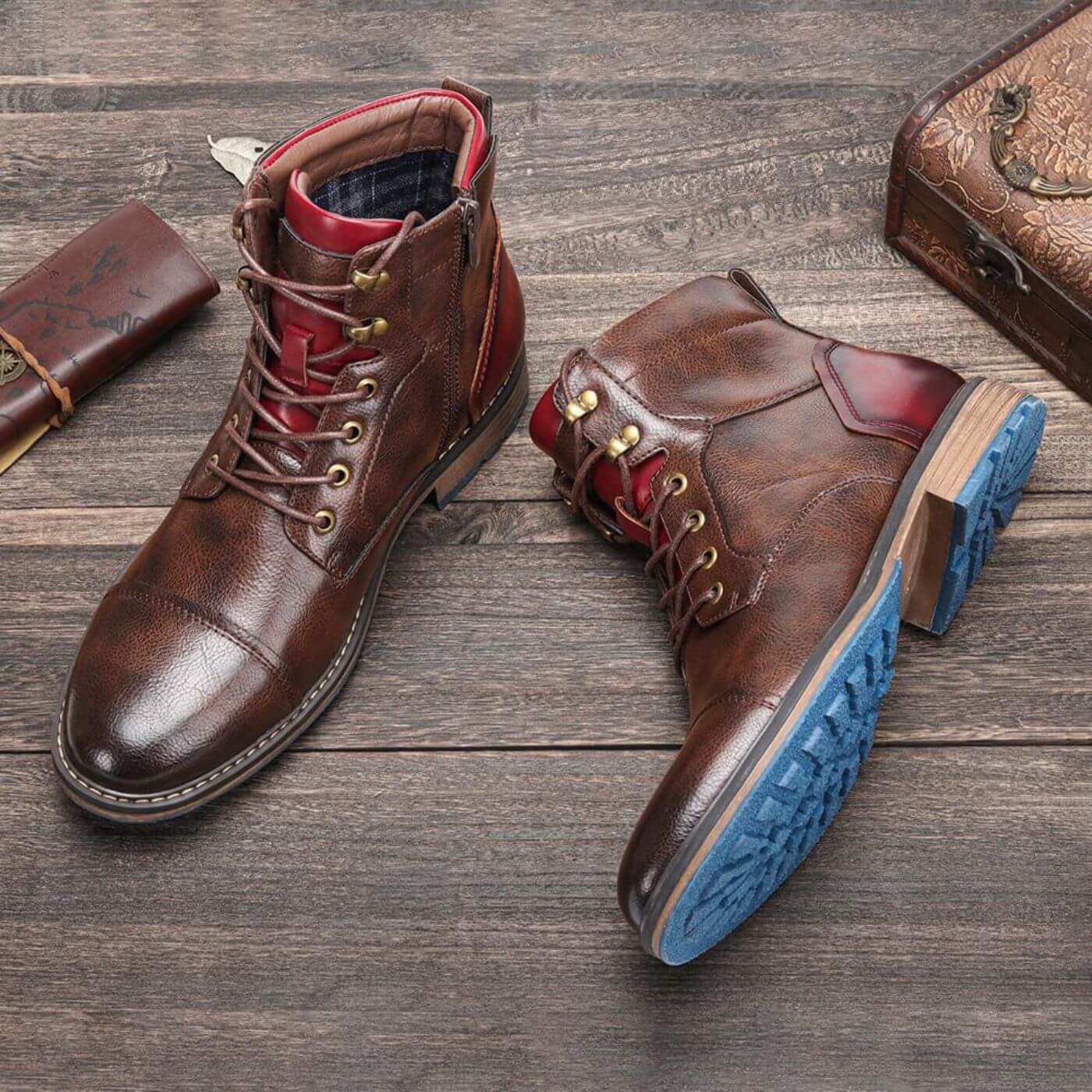 Dominic™ - Premium Skinn Oxford Støvler