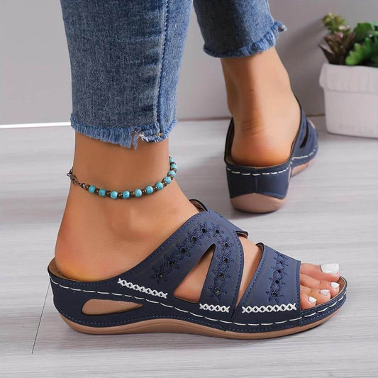 Elina™ - Ortopediske Komfort Kilesandaler