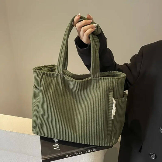 Evelyn™ - Stilig Cordfløyel Toteveske