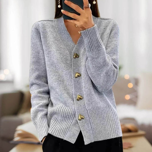 Olga™ - Komfortabel Cardigan med Hjerteknapper