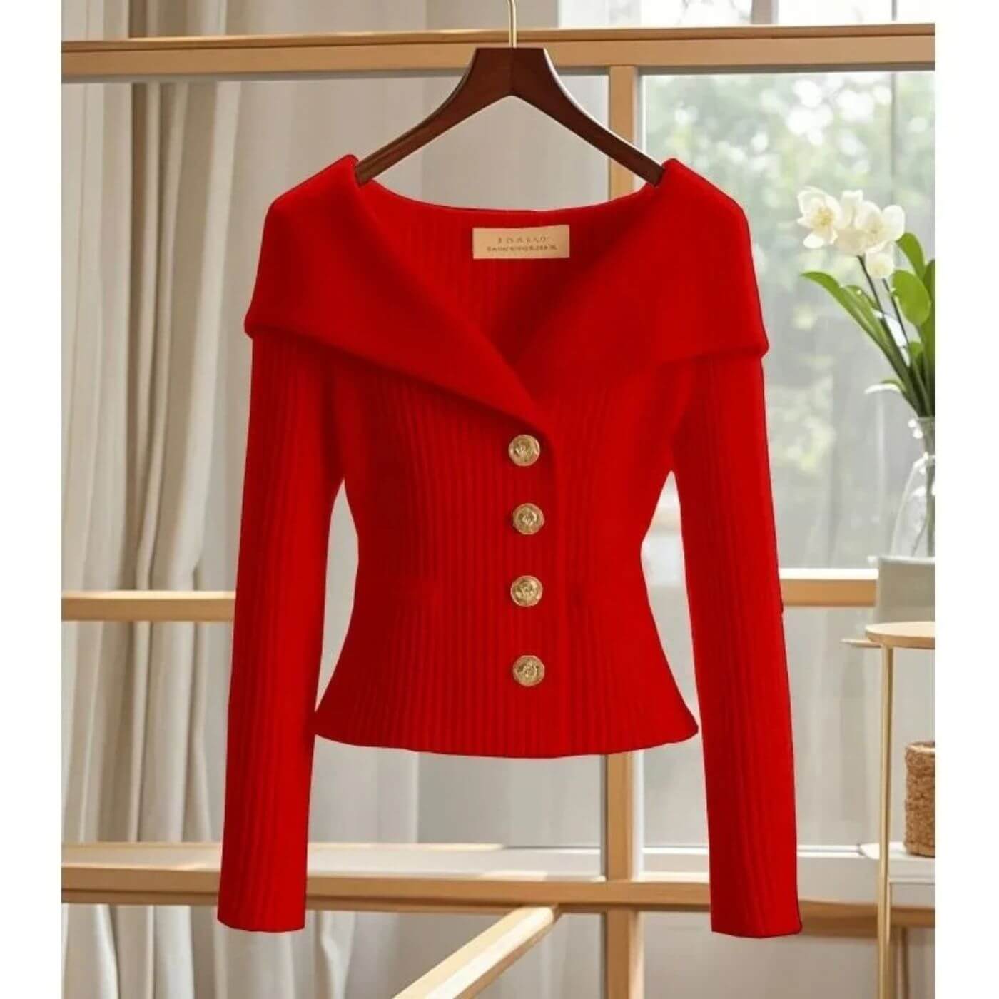 Sienna™ - Behagelig Ribbestrikket Langermet Cardigan
