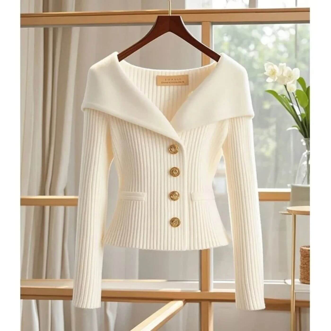 Sienna™ - Behagelig Ribbestrikket Langermet Cardigan