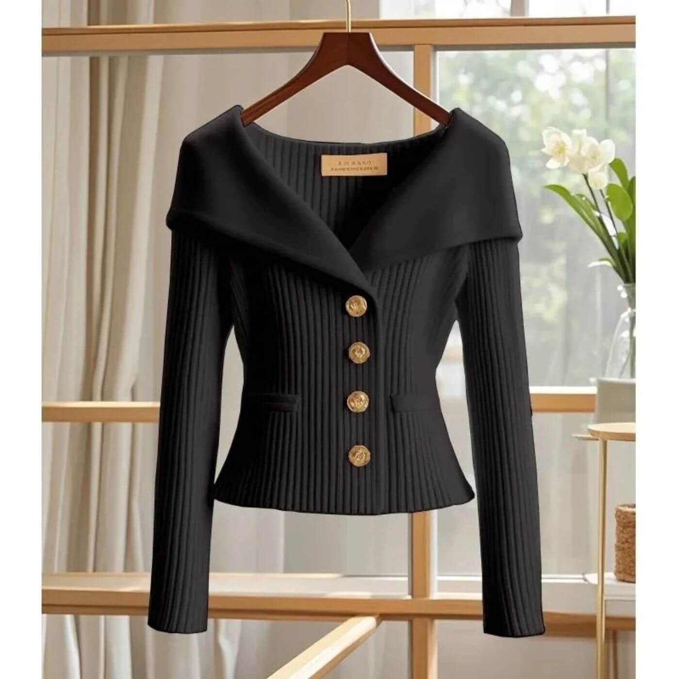 Sienna™ - Behagelig Ribbestrikket Langermet Cardigan