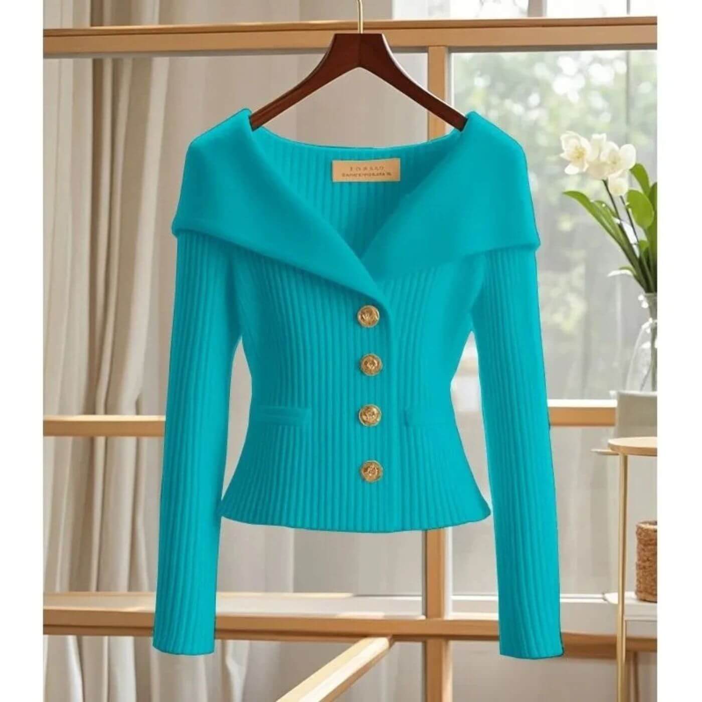 Sienna™ - Behagelig Ribbestrikket Langermet Cardigan