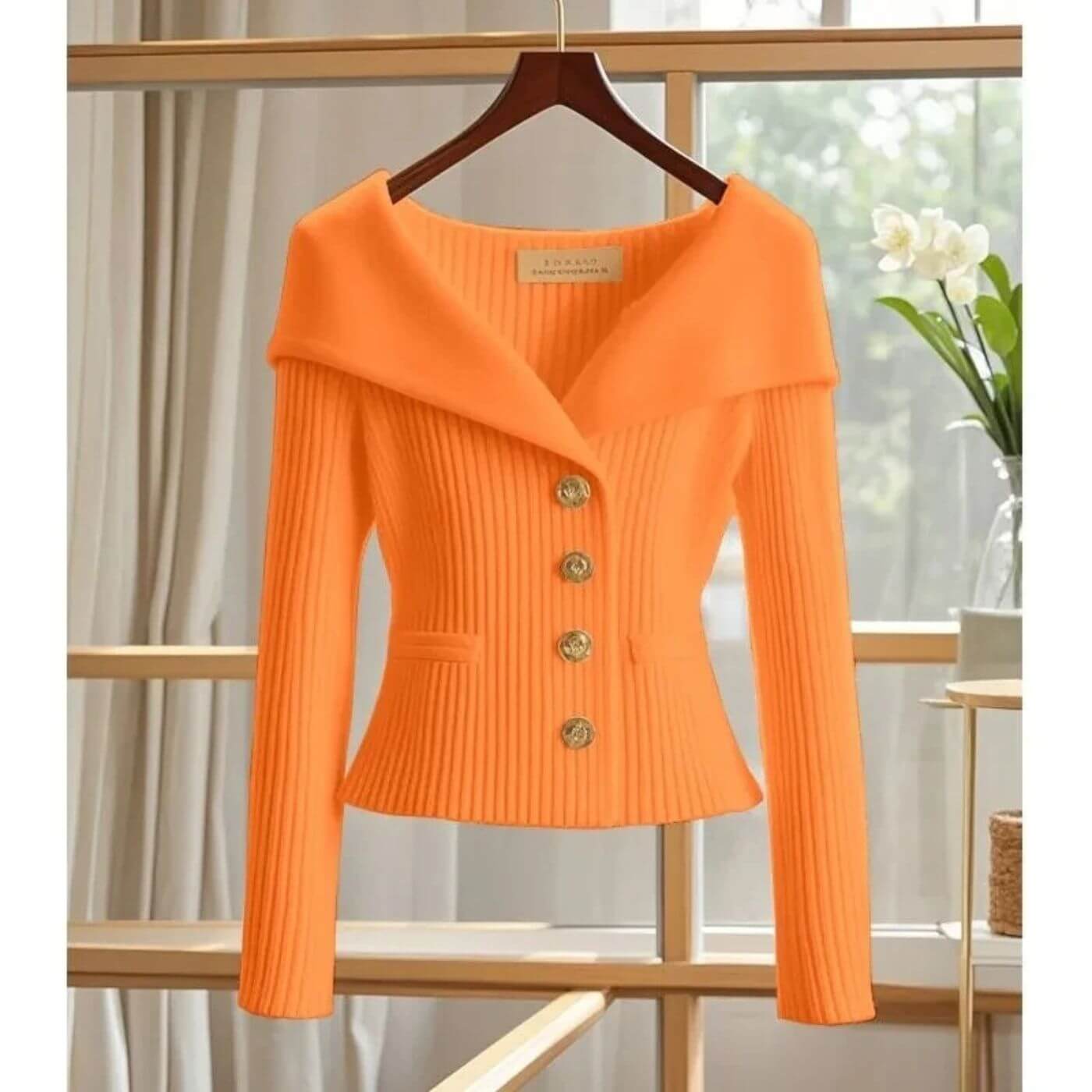 Sienna™ - Behagelig Ribbestrikket Langermet Cardigan
