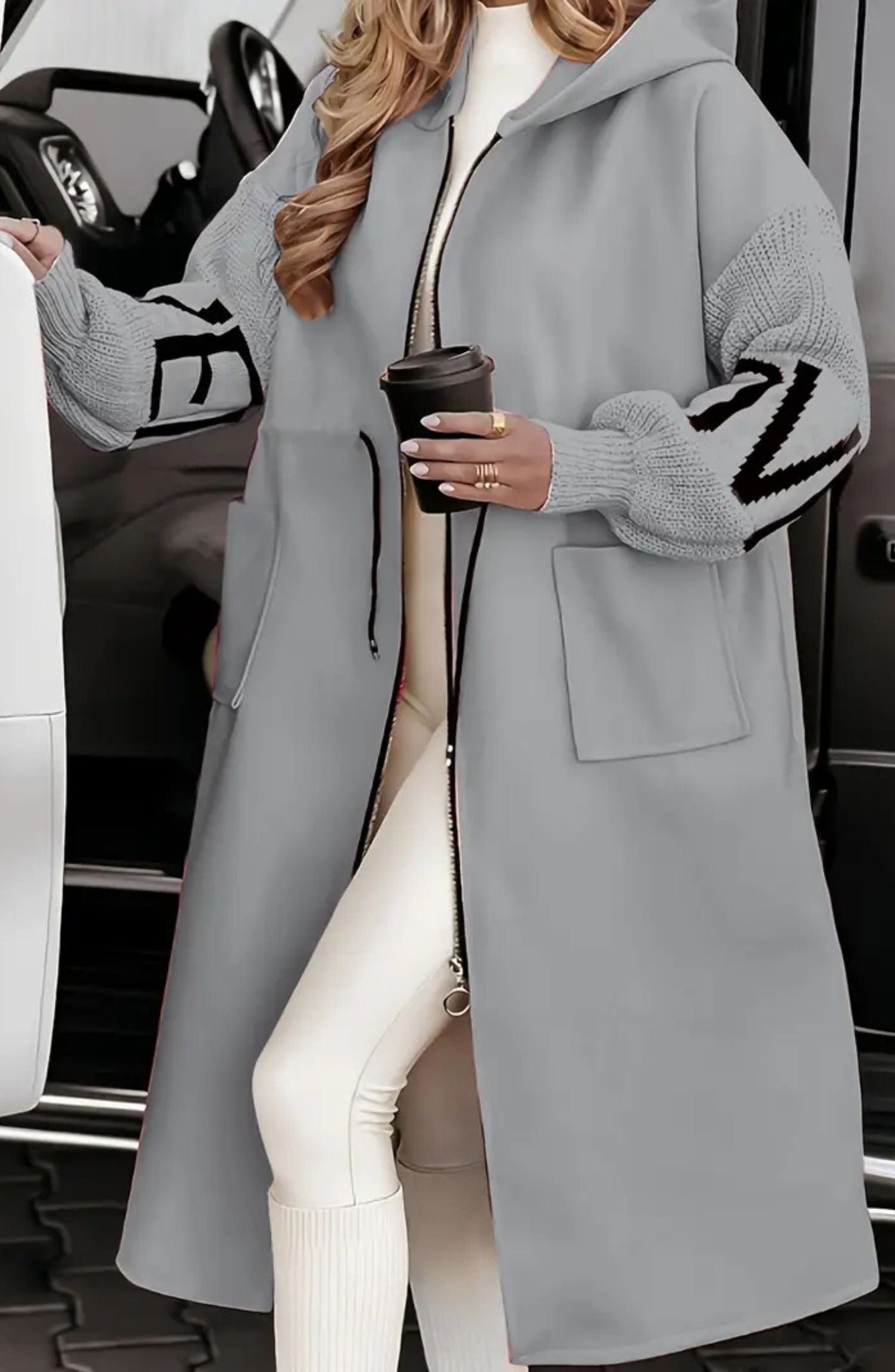 Vivienne™ - Elegant hettegenser-cardigan